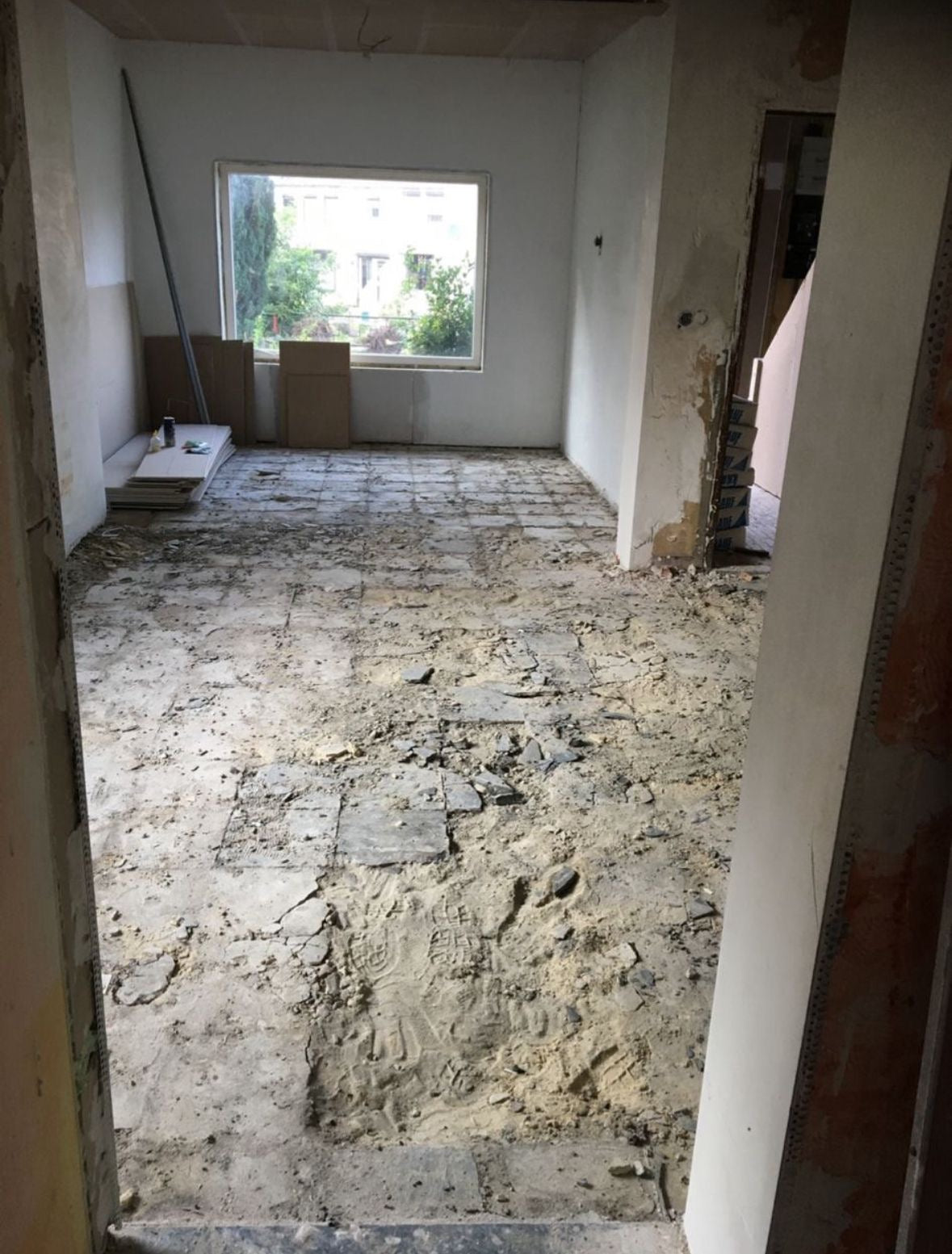 Woonkamer renovatie
